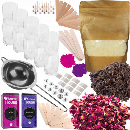 ZESTAW DO ZROBIENIA ŚWIEC SOJOWYCH