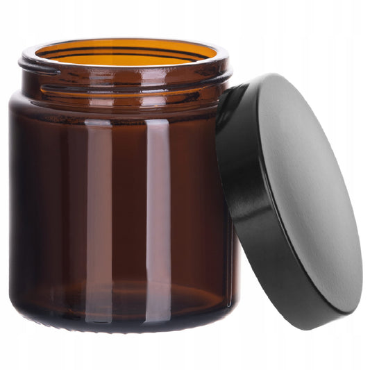 Słoik brązowy z zakrętką